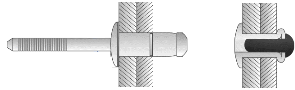 all steel AB series multigrip rivet